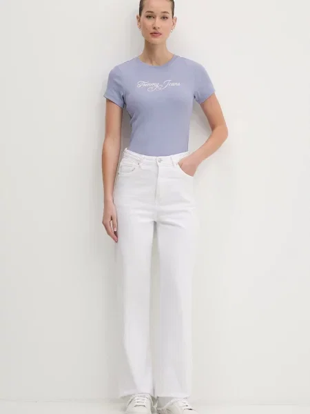 Tričko Tommy Jeans modrá