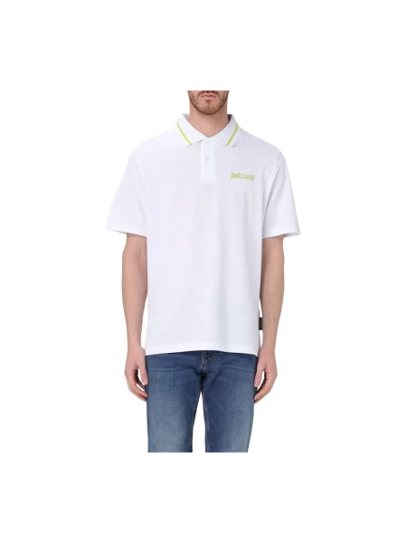 Koszulka polo Just Cavalli biała