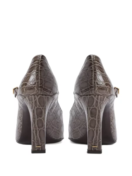 Pantofi cu toc Giuseppe Zanotti cu cataramă gri