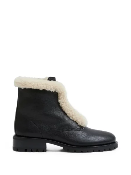 Botine Simkhai din piele de oaie negru