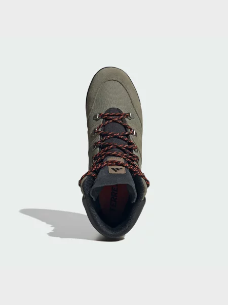 Кожаные ботинки Adidas зеленые