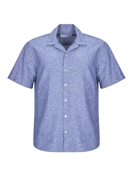 Srajca Selected s kratkimi rokavi modra