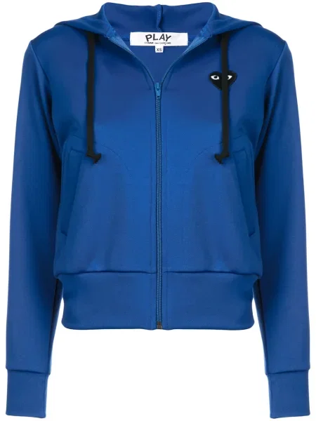 Hanorac cu glugă Comme Des Garcons Play albastru