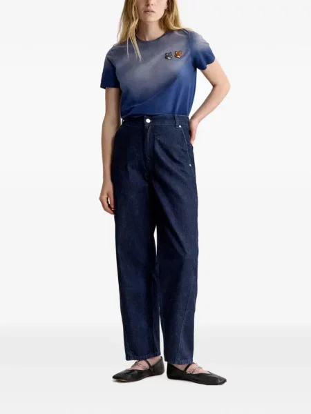 Tricou Maison Kitsune albastru