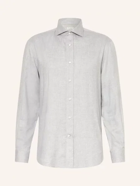 Brunello Cucinelli Koszula Comfort Fit grau