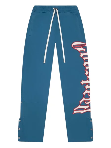 Pantaloni Godspeed alergare cu autograf albastru