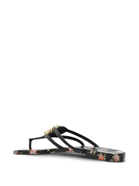Papucs Dolce & Gabbana autogrammal fekete