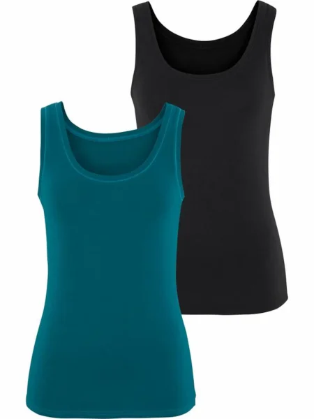 VIVANCE Top petrol črna