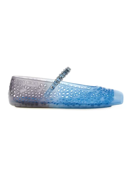 Balerinki Jimmy Choo niebieskie