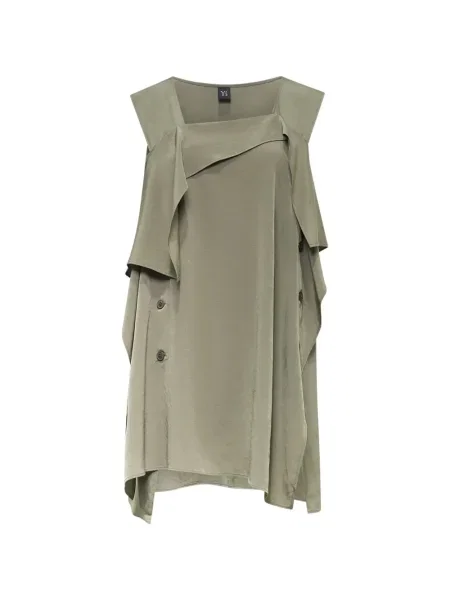 Bluzka Ys bez rękawów dzwony zielona