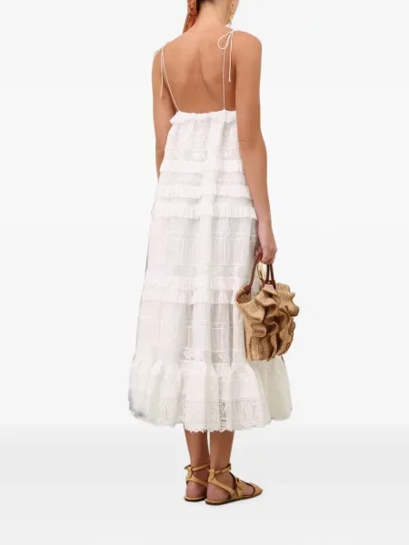 Rochie midi Zimmermann alb