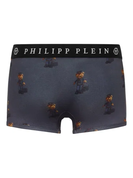 Ursuleț de pluș boxeri Philipp Plein cu imagine albastru