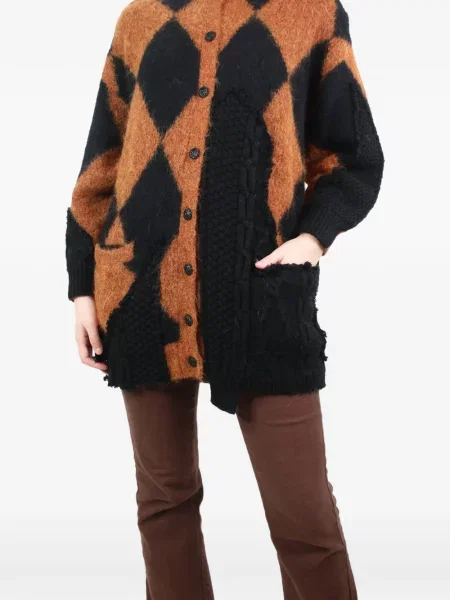Cardigan Preen By Thornton Bregazzi cu imagine maro