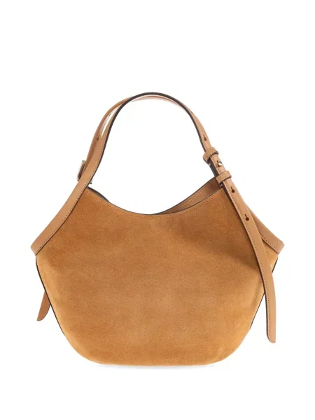 Geantă shopper Kate Spade din piele de căprioară maro