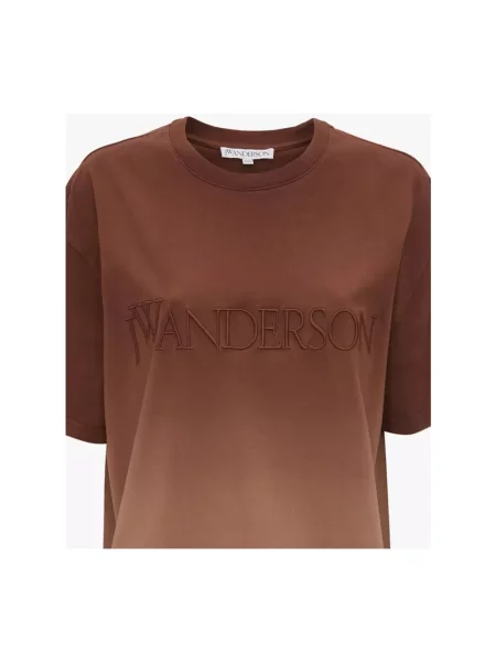 Koszulka Jw Anderson z logo brązowa