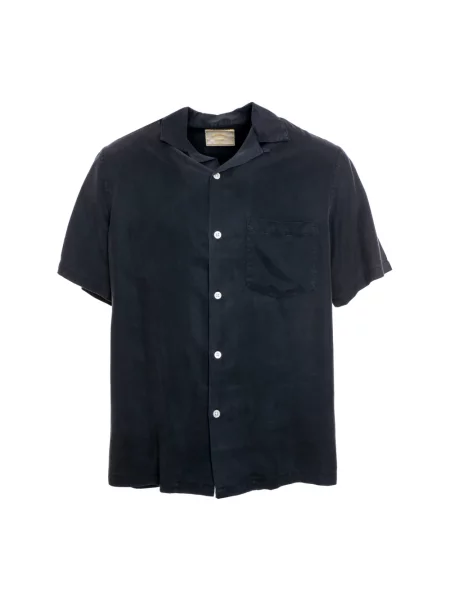 Koszula z krótkim rękawem Portuguese Flannel flanelowa niebieska