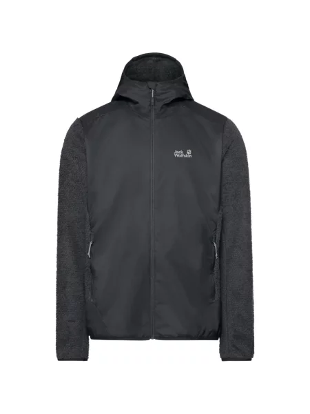 Яке Jack Wolfskin с качулка сиво