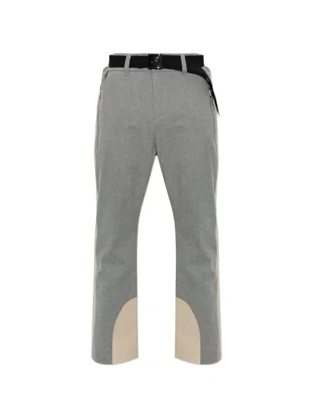 Cu centură pantaloni de schi Bogner gri