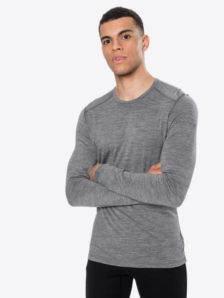 Pánske termo tričko Icebreaker Oasis grey sivá