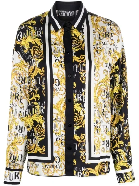 Bluză Versace Jeans Couture cu imagine negru