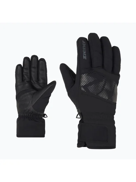 Férfi sí kesztyű ZIENER Galibo GTX alpesi fekete. Méret: fekete