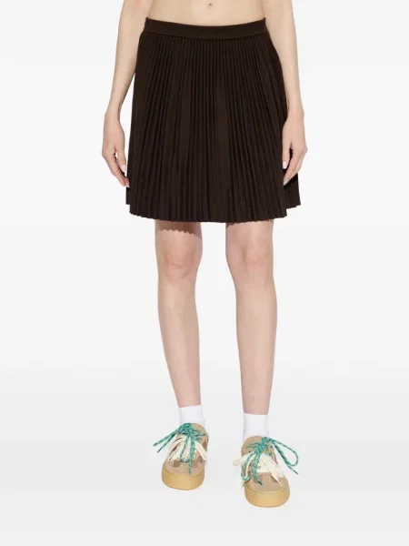 Fusta plisata Lacoste maro