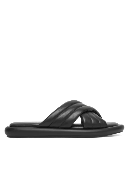 Bogner De piele șlapi PORTOFINO L 1 C negru