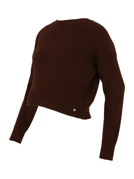 Pulover închis maro