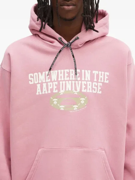 Hanorac cu glugă Aape By A Bathing Ape roz