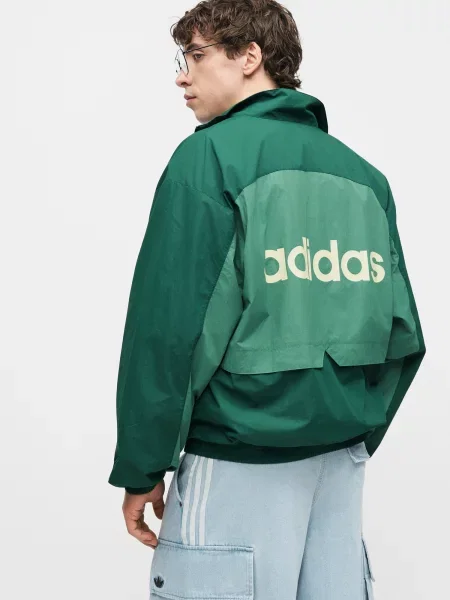 ADIDAS ORIGINALS Prechodná bunda Munich svetlobéžová / nefritová / tmavozelená biela