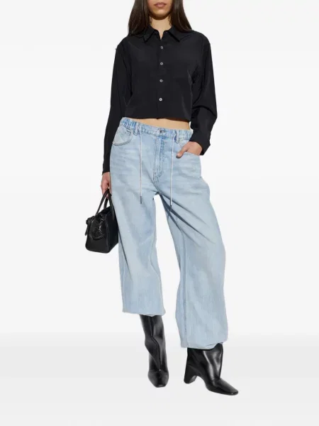 Blugi Alexander Wang cu cordon albastru