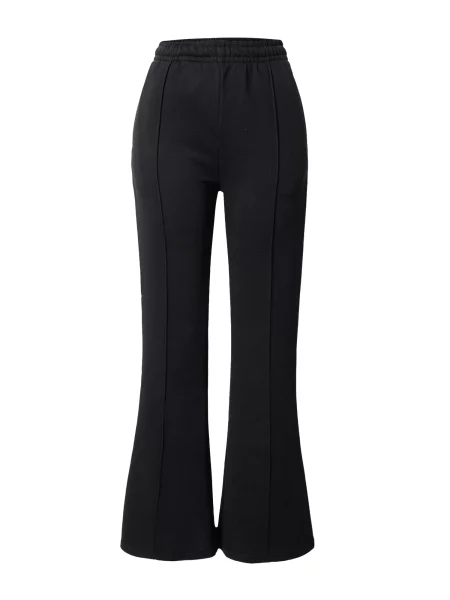 Frotir hlače Urban Classics na zvonec črna