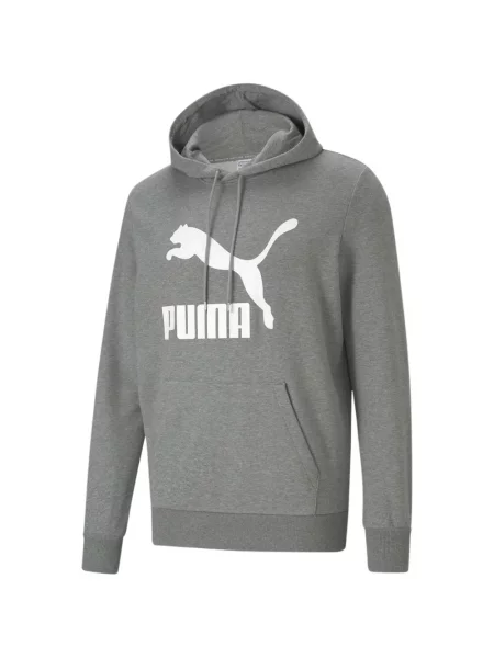 Hanorac cu glugă Puma cu imagine gri