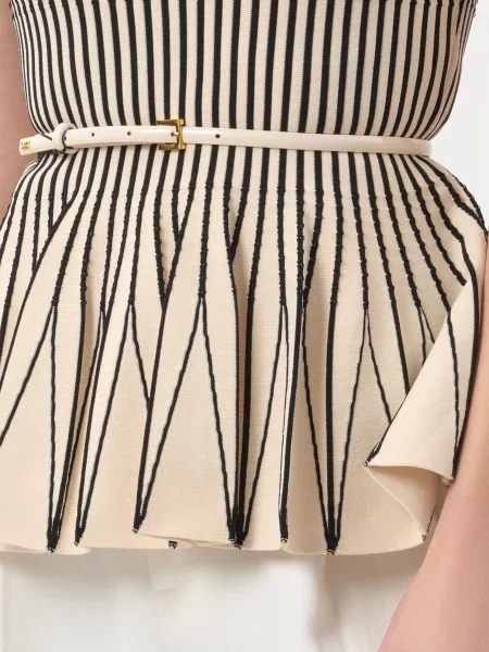 Топ Elisabetta Franchi бежевый