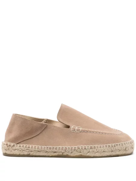 Espadrile Manebi din piele de căprioară fără toc