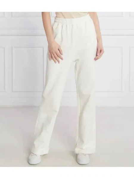 Tommy Sport Pantaloni de trening | Relaxed fit alb