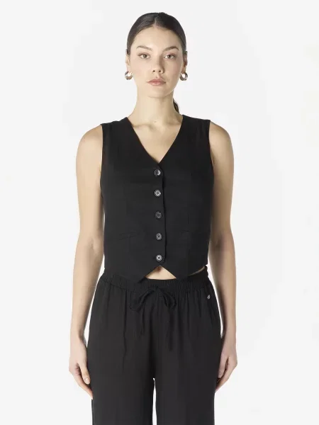 KOROSHI Vestă de costum negru