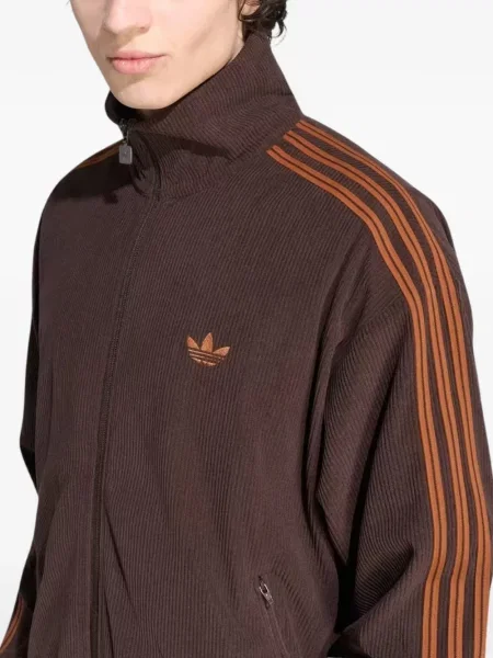 Hanorac Adidas de catifea cord alergare maro