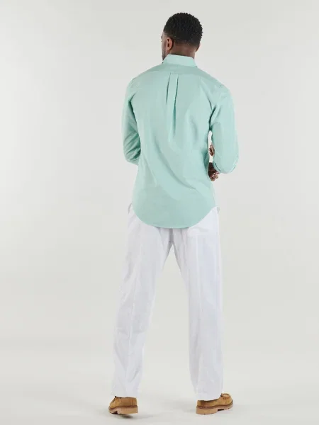 Oxford Polo Ralph Lauren din țesătură twill verde