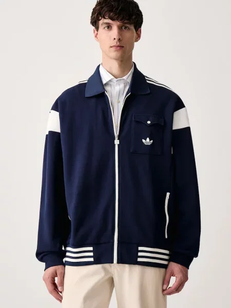 Kurtka Adidas Originals do biegania granatowa