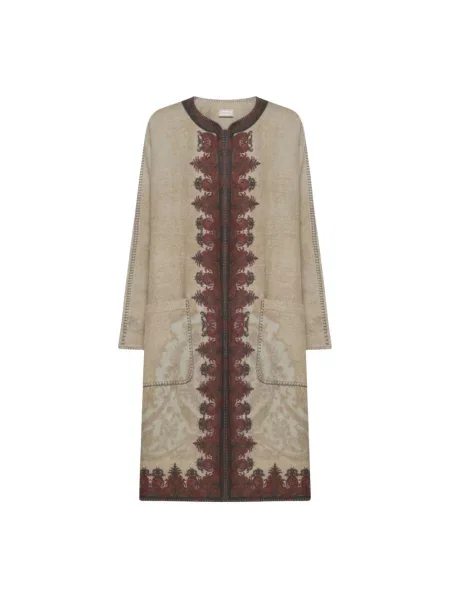 Sweter Pierre Louis Mascia wełniany beżowy
