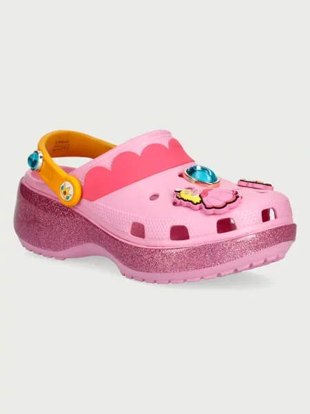 Crocs șlapi mocasini pentru femei Classic Princess Peach Platform Clog roz
