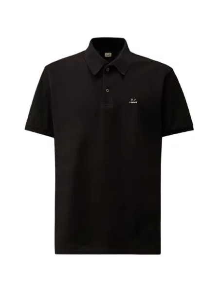 Gulerat tricou polo C.p. Company scurt negru