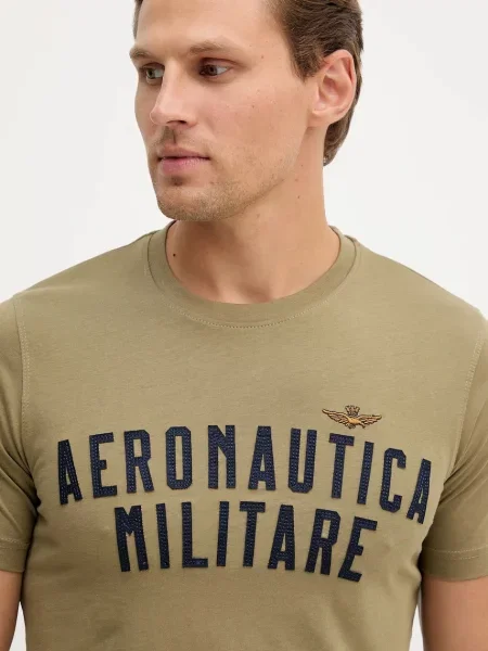 Футболка Aeronautica Militare з аплікацією зелений