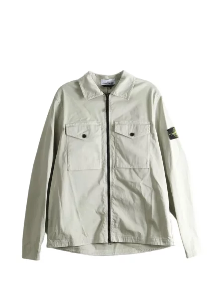 Cămașă Stone Island din satin cu strasuri