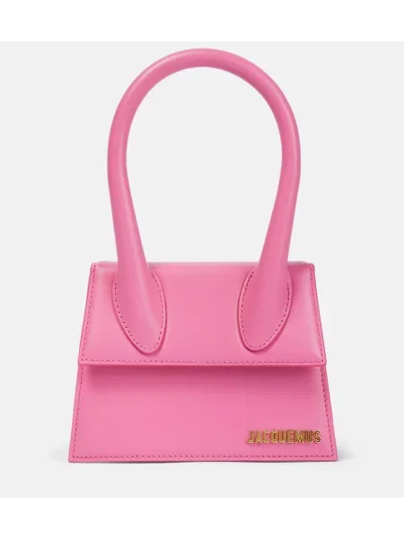Usnjena torbica Jacquemus roza