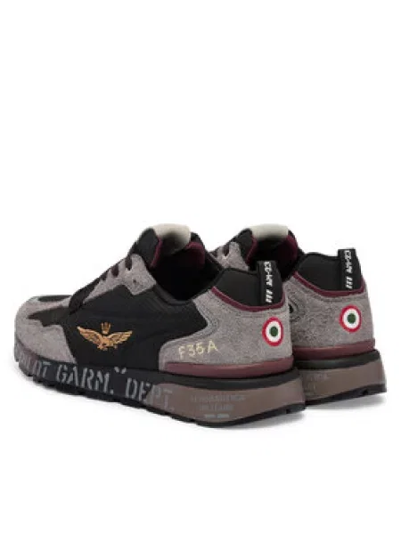 Superge Aeronautica Militare FURRY SNEAKERS črna