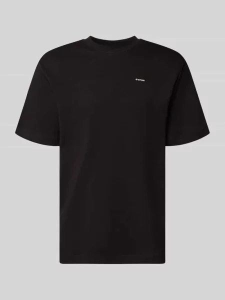 T-shirt o kroju regular fit z nadrukiem z logo model ‘True’ G-star Raw czarna