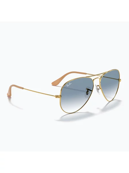Slnečné okuliare Ray-Ban Aviator Classic arista gold/light blue modrá