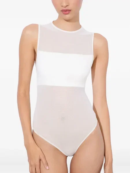 Body Alice + Olivia plasă alb